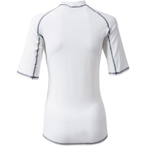 2019 Gill Womens Pro Short Sleeve Rash Vest WHITE 4431W